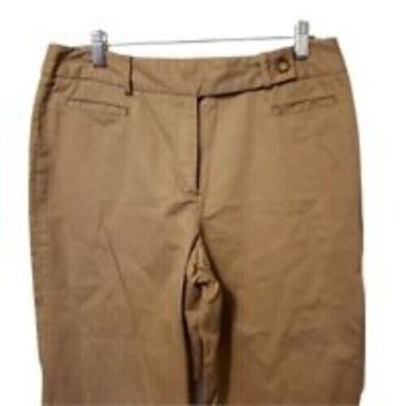 Van Heusen Womens Size 8 Tan Solid Capri Khaki Pants - Picture 8 of 10